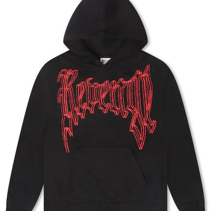 Revenge Paralysis Hoodie - Black/Red - denim exchange