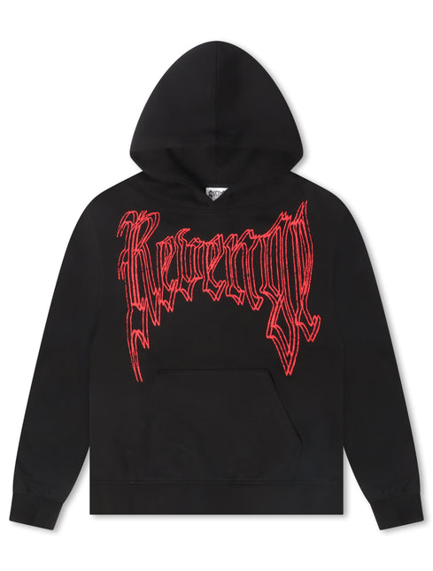Revenge Paralysis Hoodie - Black/Red - denim exchange