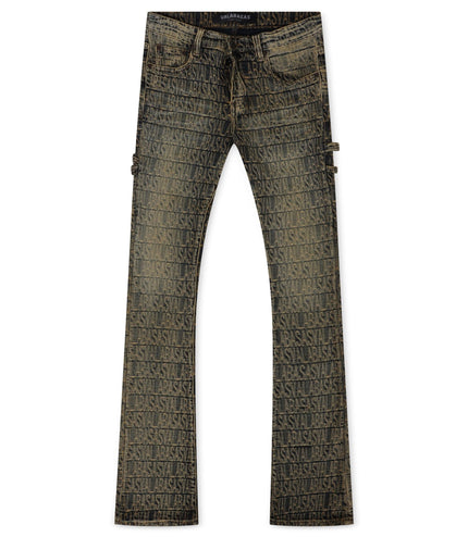 VALABASAS IMPRINT STACKED FLARE JEAN - VINTAGE WASH VALABASAS