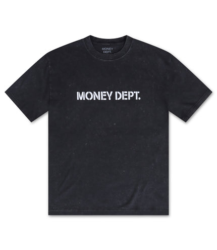 Money Dept. Los Angeles Heavyweight Tee - Charcoal/White