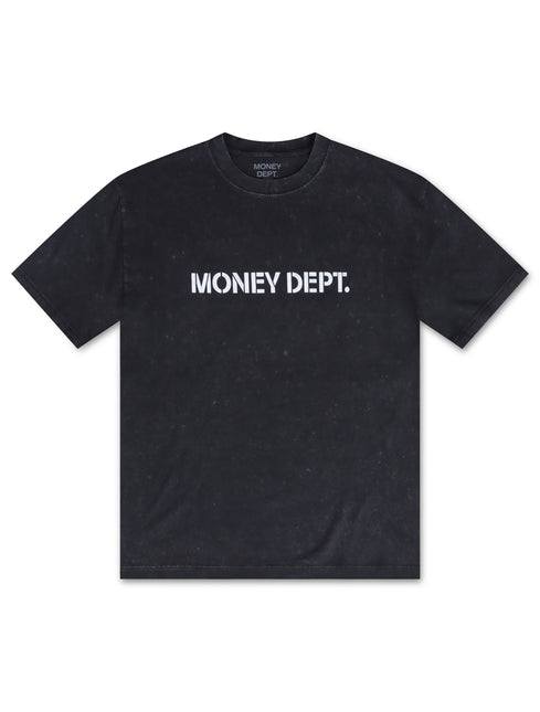 Money Dept. Los Angeles Heavyweight Tee - Charcoal/White