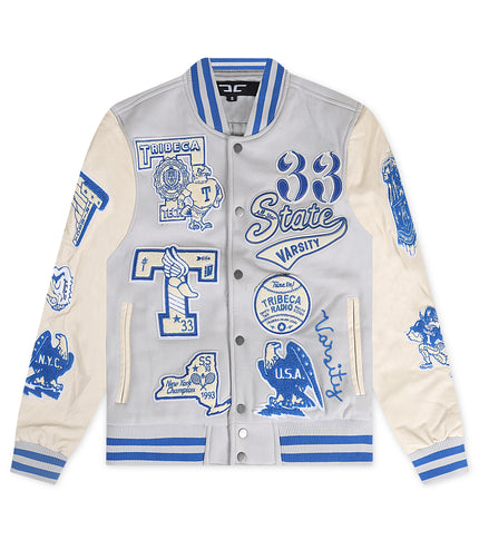 Jordan Craig All American Varsity Jacket - Stone