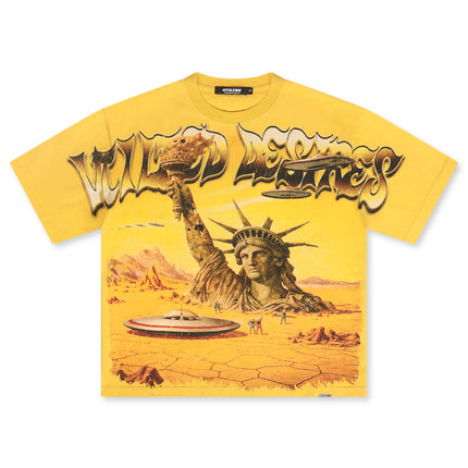 Vtilted Dune Tee - Yellow Wash