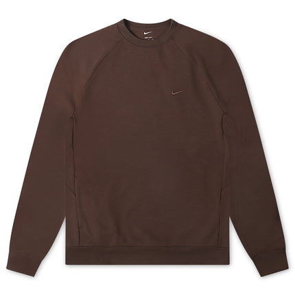 Nike Mens Primary Fleece Long Sleeve - Baroque Brown