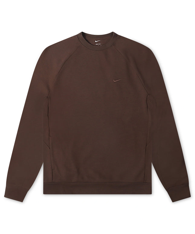 Nike Mens Primary Fleece Long Sleeve - Baroque Brown