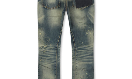 Valabasas Vin Stacked Jeans - Dark Vintage Blue