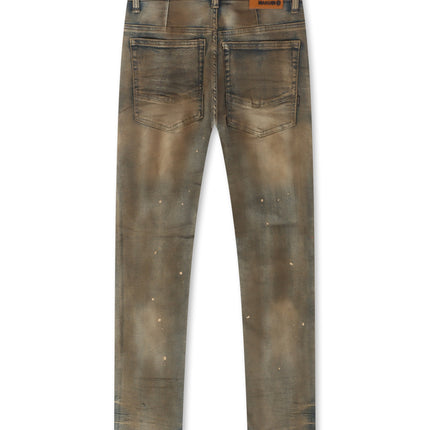 Makobi Distressed Slim Fit Jeans – Antique Wash