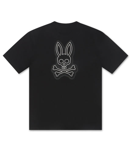 Psycho Bunny Sydney Back Graphic Tee - Black