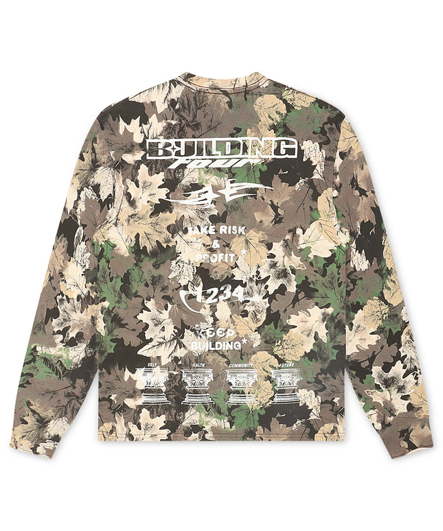 BLDG4 Worldwide Long Sleeve - Leaf Camo