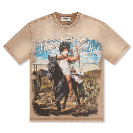 Majestik Department Angel Rider Tee - Brown