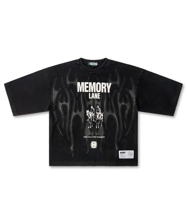 Memory Lane Storm Riders Oversized Tee - Black