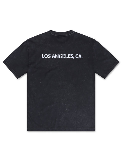 Money Dept. Los Angeles Heavyweight Tee - Charcoal/White