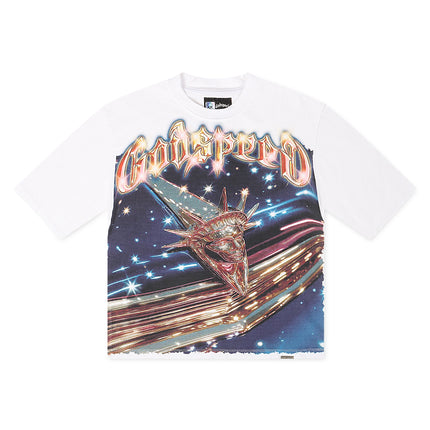 Godspeed Liberty Cruiser Boxy Tee - White