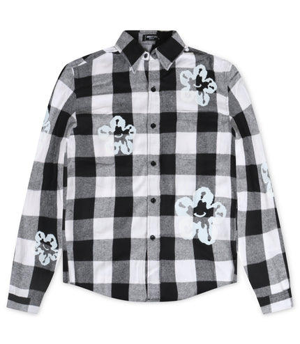 Roku Studio Tear Drip Buffalo Flannel - Black/White