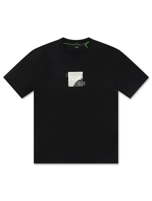 Boss Green Stripe Zone Tee - Black