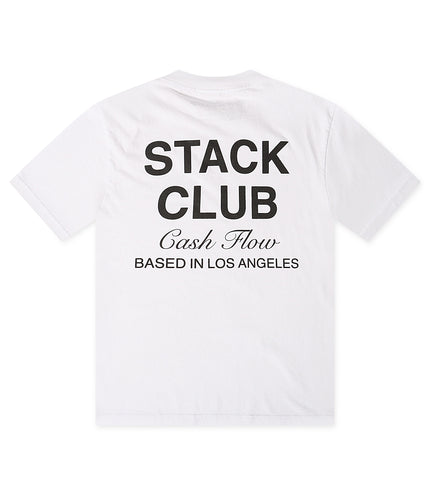 Stack Club Cash Flow Tee - White/Black