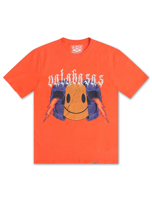 Valabasas Keep Smiling Tee - Vintage Flame Orange - Denim Exchange 