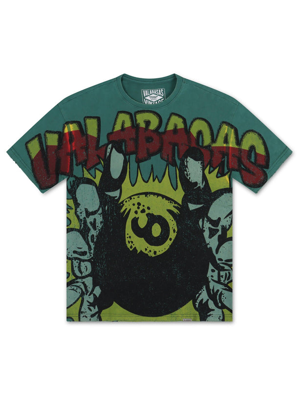 Valabasas 8Ball Tee - Vintage Grass Green - Denim Exchange 