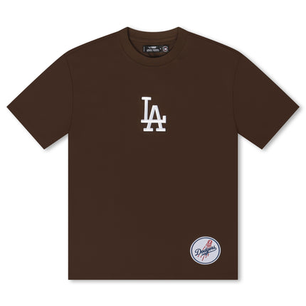 Pro Standard La Dodgers Wingspan Drop Shoulder Tee - Brown