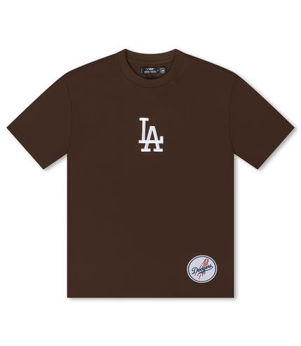 Pro Standard La Dodgers Wingspan Drop Shoulder Tee - Brown