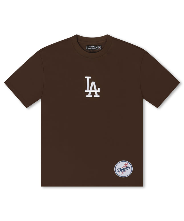 Pro Standard La Dodgers Wingspan Drop Shoulder Tee - Brown