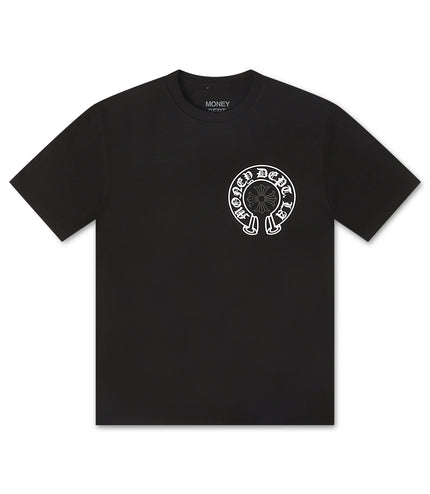 Money Dept. Vintage Old English Tee - Black/White/Black