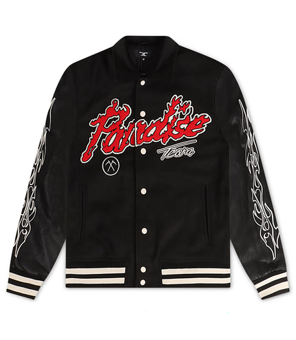 Jordan Craig Paradise Varsity Jacket - Black