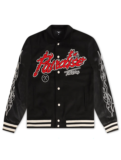 Jordan Craig Paradise Varsity Jacket - Black