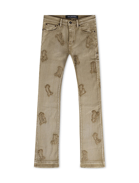 Valabasas Loomis Flared Stacked Jeans - Vintage Khaki