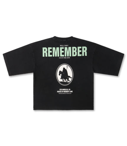 Memory Lane Storm Riders Oversized Tee - Black