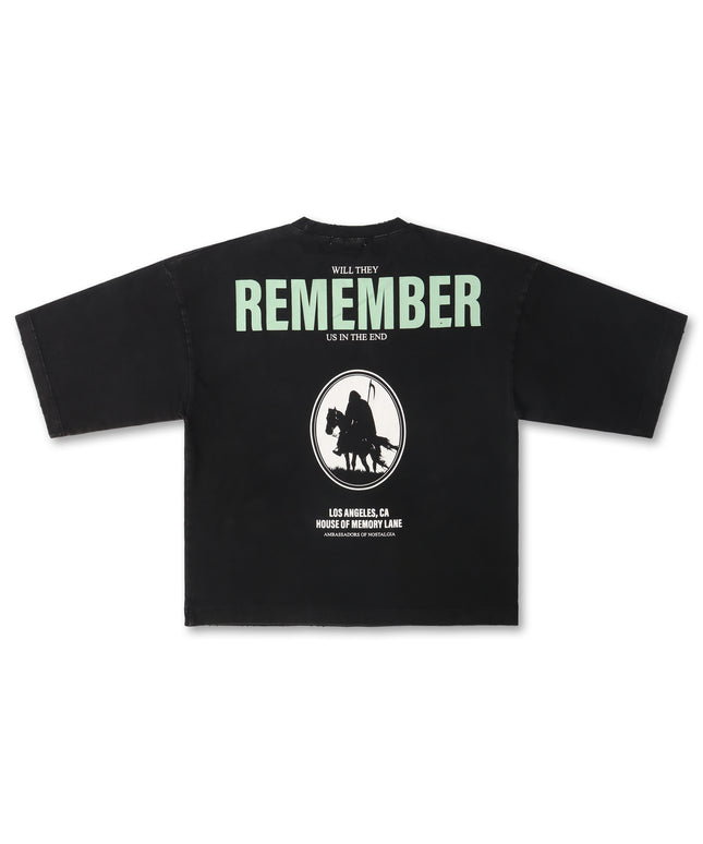 Memory Lane Storm Riders Oversized Tee - Black