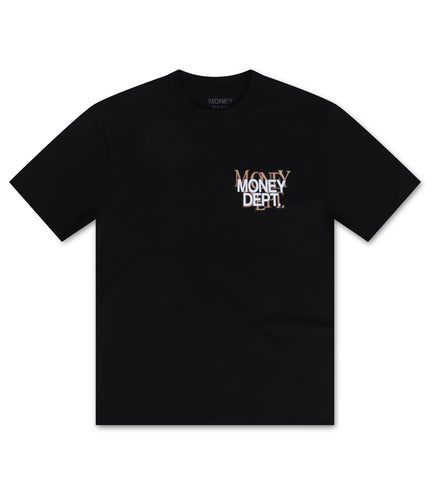 Money Dept. Blur Tee - Black/White/Yellow