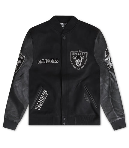 Pro Standard Raiders Varsity Jacket - Black