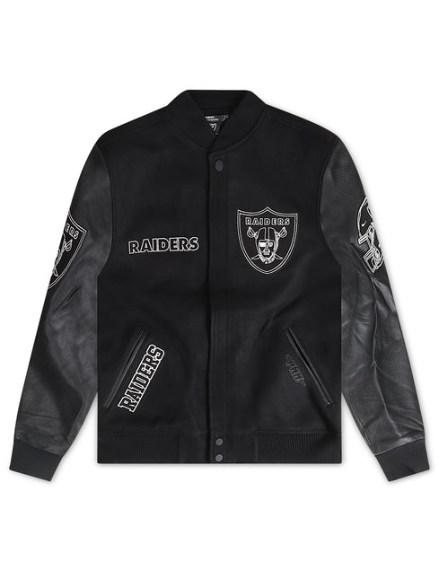 Pro Standard Raiders Varsity Jacket - Black