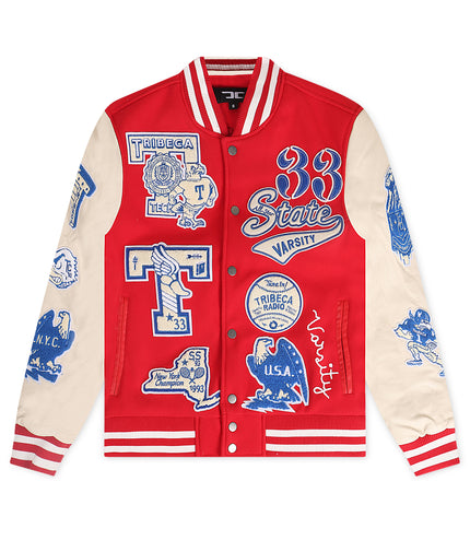 Jordan Craig All American Varsity Jacket - Red