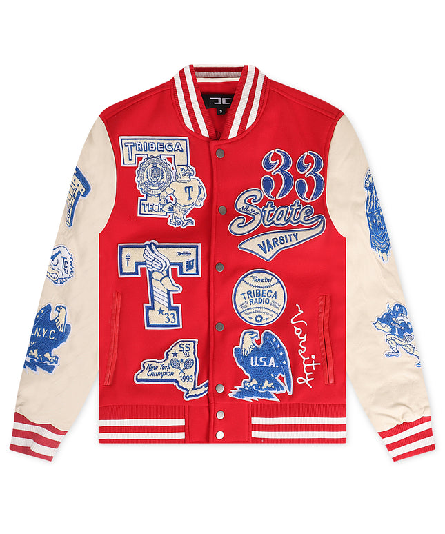Jordan Craig All American Varsity Jacket - Red