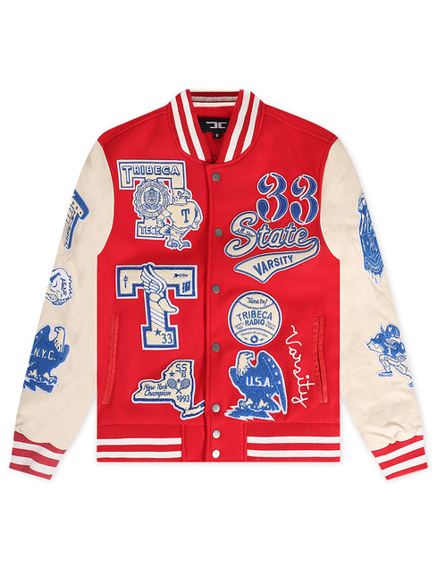 Jordan Craig All American Varsity Jacket - Red