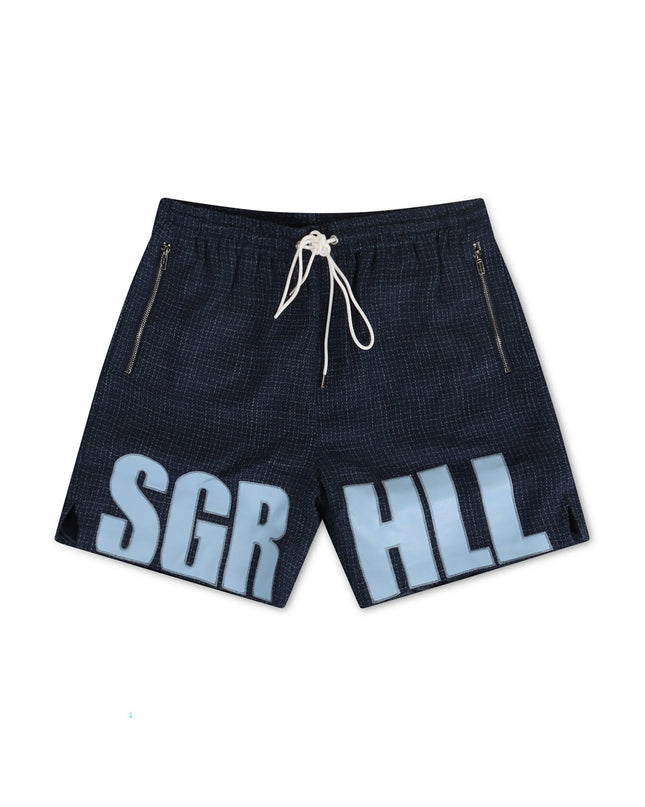 Sugarhill Open Mind Shorts - Navy Blue - Denim Exchange 