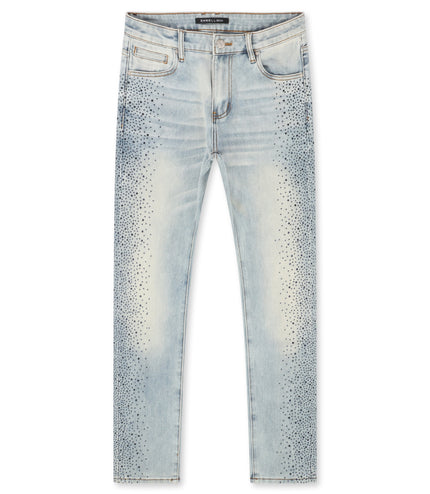 Embellish Frost Denim Slim Jeans - Blue