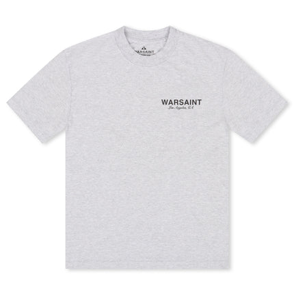 Warsaint Script Tee - Heather Grey
