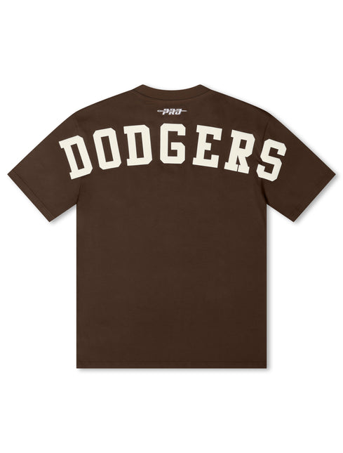 Pro Standard La Dodgers Wingspan Drop Shoulder Tee - Brown