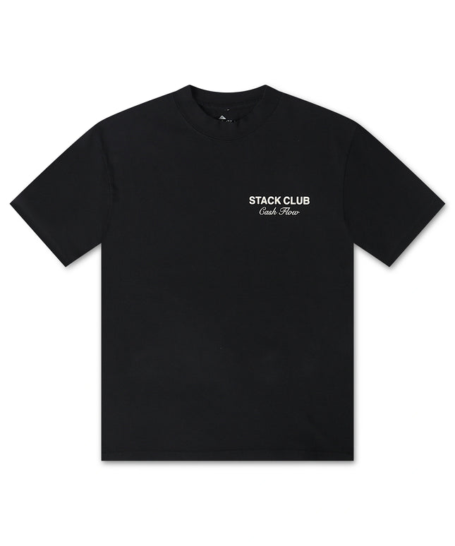 Stack Club Cash Flow Tee - Navy/Cream