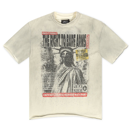 YRBZ Arms Cropped Tee - Cream
