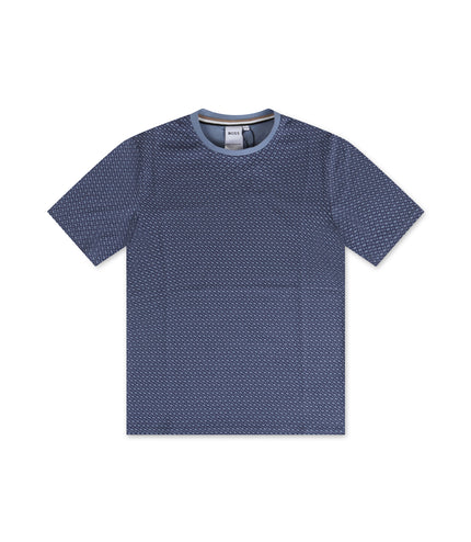 Boss Kids All-Over Monogram Tee - Blue