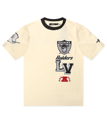 Pro Standard Raiders Retro Cascade Tee - Eggshell