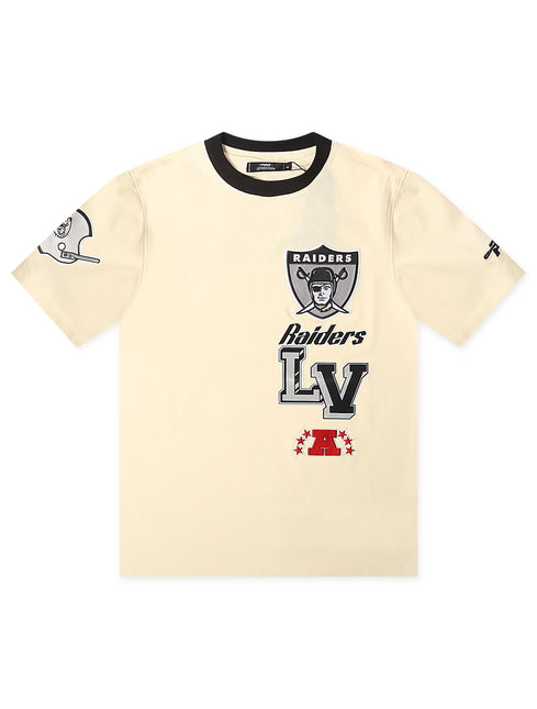 Pro Standard Raiders Retro Cascade Tee - Eggshell