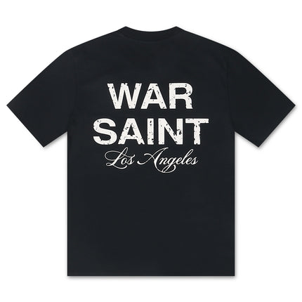 Warsaint LA Script Tee - Navy/White
