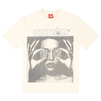 Icecream These Eyes Knit Tee - Antique White