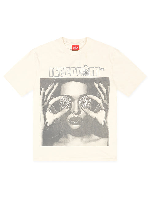 Icecream These Eyes Knit Tee - Antique White