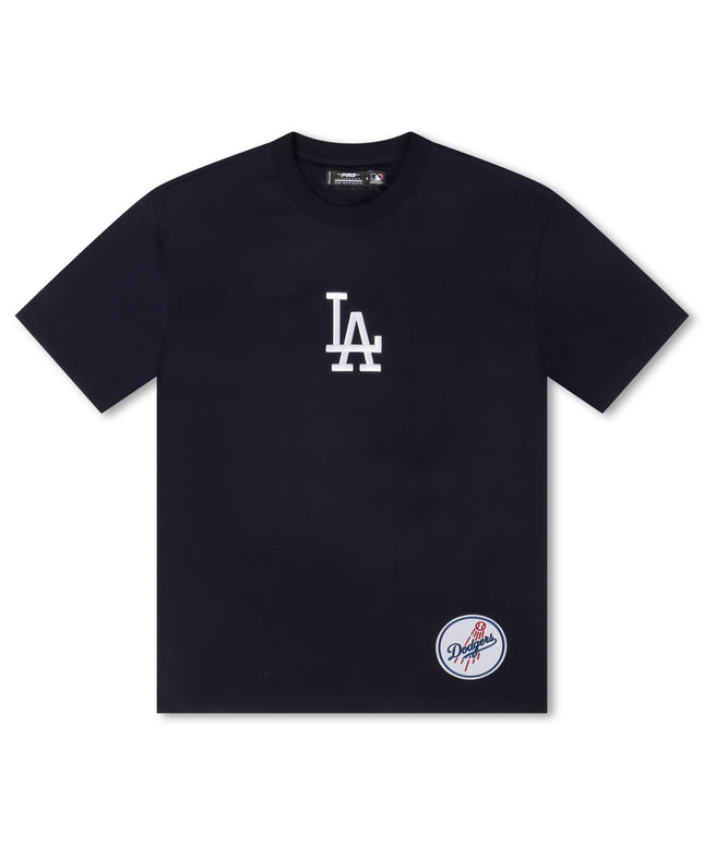 Pro Standard La Dodgers Wingspan Drop Shoulder Tee - Midnight Navy